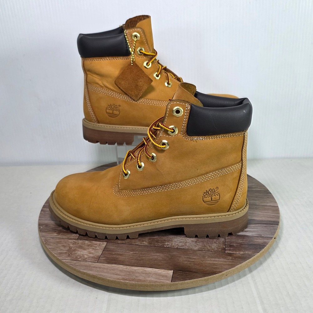 Timberland Junior 6-Inch Premium Waterproof Boot Wheat Nubuck 12909
‎ 6.5